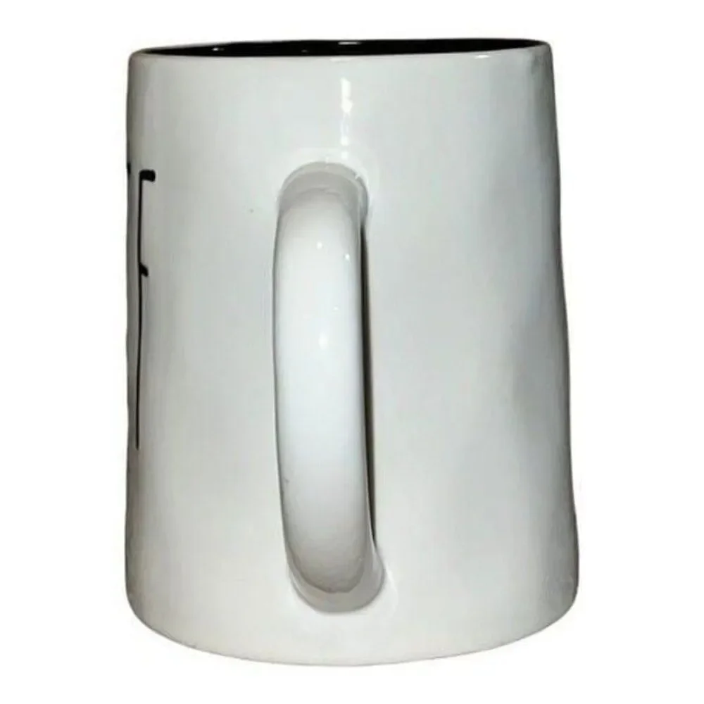 Simply Too Shabby Ceramic AF WTF Letters Ceramic Coffee Mug EUC